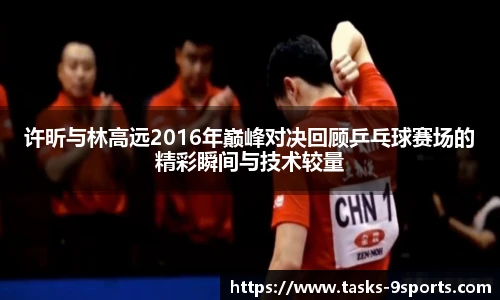 许昕与林高远2016年巅峰对决回顾乒乓球赛场的精彩瞬间与技术较量